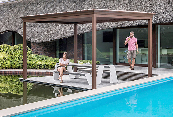 Pergolas bioclimatiques Renson Algarve - La Fermeture Parisienne - Hauts de Seine