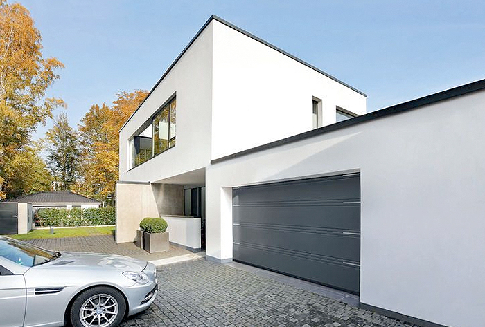 Pose de portes de garage sectionnelles Hörmann dans les Yvelines  - La Fermeture Parisienne - Elancourt