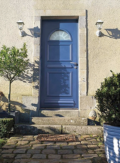 Portes d'entrée mixte alu/bois MÉO - La Fermeture Parisienne - Val-de-Marne