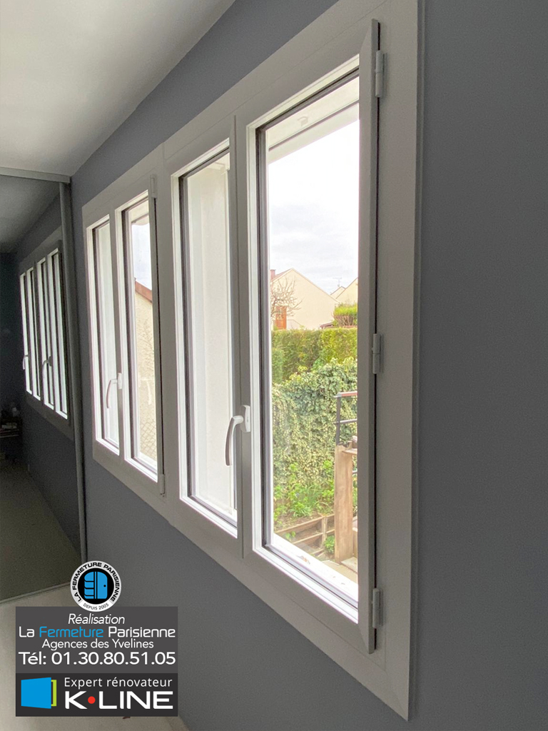 Fenêtres coulissantes aluminium Kline - Beynes 78650 - La Fermeture Parisienne - Expert Rénovateur Kline 78