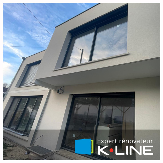 Menuiseries en aluminium KLINE Poigny-la-fôret Yvelines - La Fermeture Parisienne