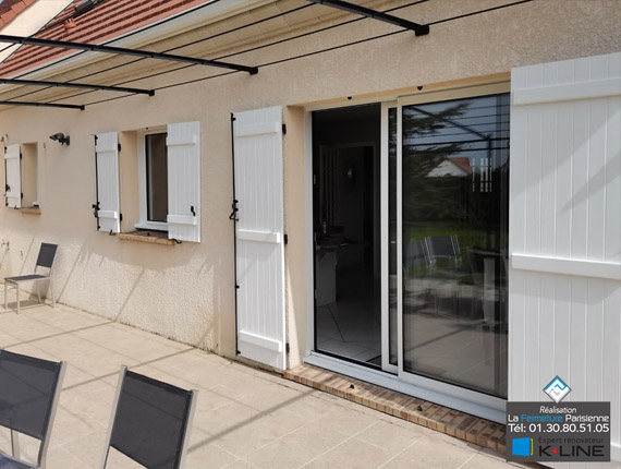 Porte fenêtre coulissante aluminium Kline - Yvelines - La Fermeture Parisienne - Expert Rénovateur Kline 78